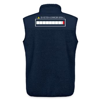 Systemfehler 99% Ladezustand - Unisex Sherpaweste von Stanley/Stella - Navy - Hinten - AI Model Male 178 light (178cm)