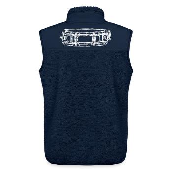 Churn - Unisex Sherpa Gilet by Stanley/Stella - navy - Back - AI Model Male 178 light (178cm)