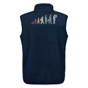 Elektriker Lebenszyklus - Unisex Sherpaweste von Stanley/Stella - Navy - Hinten - AI Model Male 178 light (178cm)