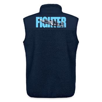 Fighter A-10 Thunderbolt II - Unisex Sherpaweste von Stanley/Stella - Navy - Hinten - AI Model Male 178 light (178cm)