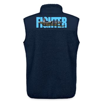 Fighter L-39 Albatros - Unisex Sherpaweste von Stanley/Stella - Navy - Hinten - AI Model Male 178 light (178cm)