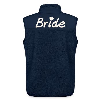 Bride - Unisex Sherpaweste von Stanley/Stella - Navy - Hinten - AI Model Male 178 light (178cm)
