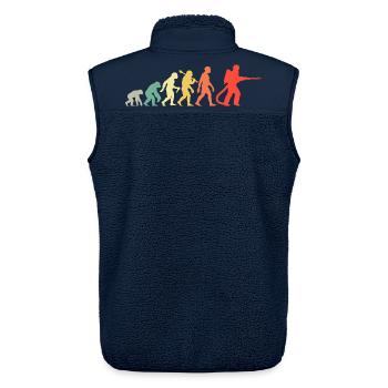 Feuerwehr Evolution Für Den Feuerwehrmann - Unisex Sherpaweste von Stanley/Stella - Navy - Hinten - AI Model Male 178 light (178cm)
