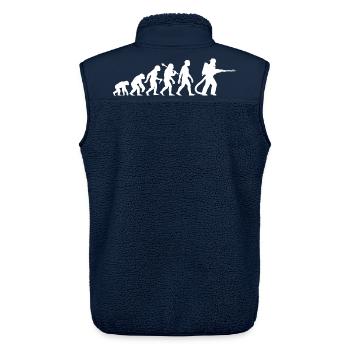 Feuerwehrmann Evolution Für den Feuerwehr Einsatz - Unisex Sherpaweste von Stanley/Stella - Navy - Hinten - AI Model Male 178 light (178cm)