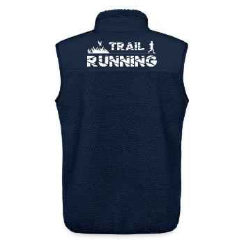Trail Running Adler Berge Wald Schuhe Profil - Unisex Sherpaweste von Stanley/Stella - Navy - Hinten - AI Model Male 178 light (178cm)
