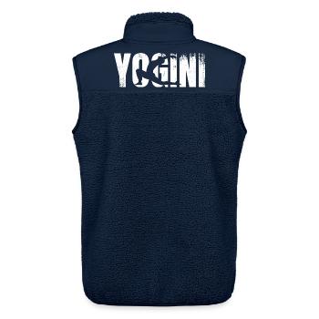 Yogini - Unisex Sherpaweste von Stanley/Stella - Navy - Hinten - AI Model Male 178 light (178cm)