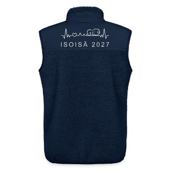 Opa 2027 Herzschlag Schwangerschaft Finnisch - Unisex Sherpaweste von Stanley/Stella - Navy - Hinten - AI Model Male 178 light (178cm)