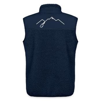 Karabiner Berge Klettern - Unisex Sherpaweste von Stanley/Stella - Navy - Hinten - AI Model Male 178 light (178cm)