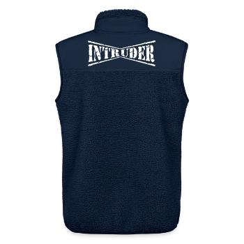 intruder hacker eindringling clan sticker computer - Unisex Sherpaweste von Stanley/Stella - Navy - Hinten - AI Model Male 178 light (178cm)