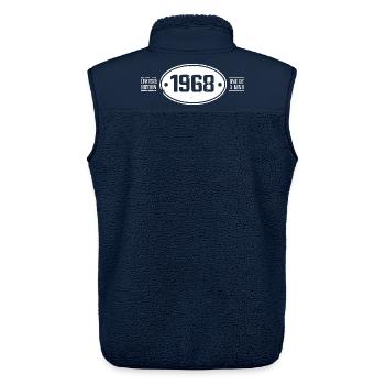 1968 Geburtstag 1968 - Unisex Sherpaweste von Stanley/Stella - Navy - Hinten - AI Model Male 178 light (178cm)