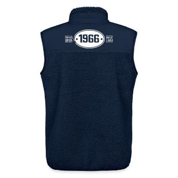 1966 Geburtstag 1966 - Unisex Sherpaweste von Stanley/Stella - Navy - Hinten - AI Model Male 178 light (178cm)