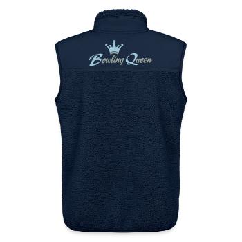 bowling - Unisex Sherpaweste von Stanley/Stella - Navy - Hinten - AI Model Male 178 light (178cm)