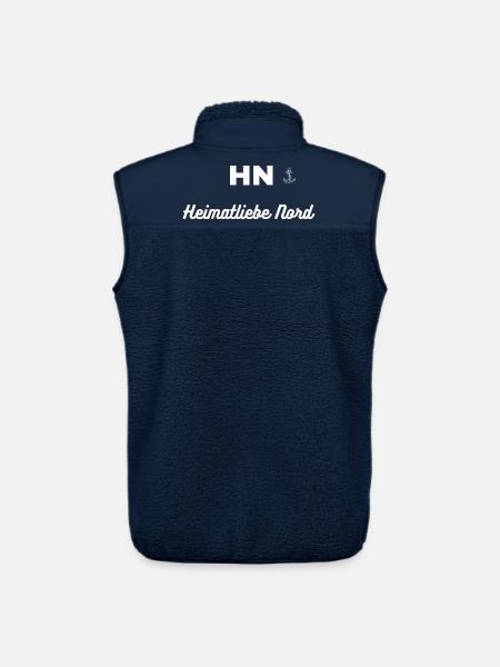 HN Nordheimat Liebe Signet - Unisex Sherpaweste von Stanley/Stella - Navy