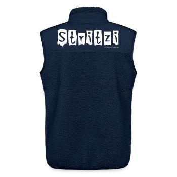 Stritzi - Strolch, cheeky, Austrian dialect - Unisex Sherpa Gilet by Stanley/Stella - navy - Back - AI Model Male 178 light (178cm)