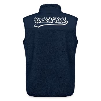 Rock 'n' Roll Retro-Drehbuch - Unisex Sherpaweste von Stanley/Stella - Navy - Hinten - AI Model Male 178 light (178cm)