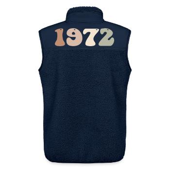 1972 - Unisex Sherpaweste von Stanley/Stella - Navy - Hinten - AI Model Male 178 light (178cm)