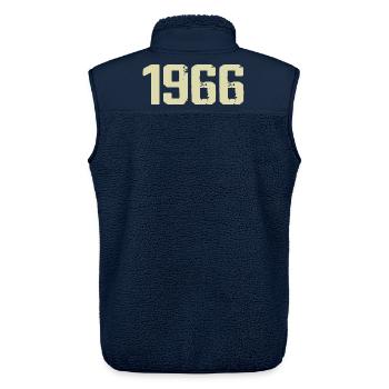 Jubiläum 1966 - Unisex Sherpaweste von Stanley/Stella - Navy - Hinten - AI Model Male 178 light (178cm)