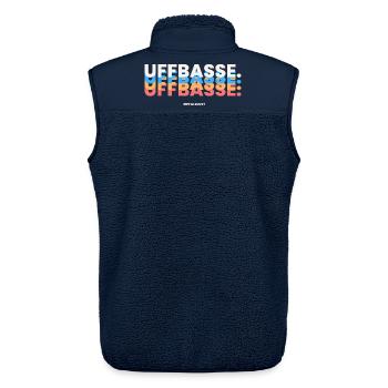 Pfalzlust Uffbasse - Unisex Sherpaweste von Stanley/Stella - Navy - Hinten - AI Model Male 178 light (178cm)