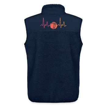 Spiel Pétanque Spieler Ball - Unisex Sherpaweste von Stanley/Stella - Navy - Hinten - AI Model Male 178 light (178cm)