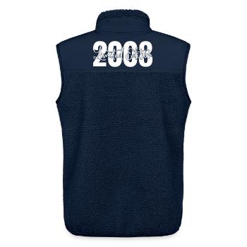 Limited Edition 2008 - Unisex Sherpa Gilet by Stanley/Stella - navy - Back - AI Model Male 178 light (178cm)