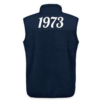 1973 - Veste sans manches sherpa unisexe Stanley/Stella - marine - Dos - AI Model Male 178 light (178cm)