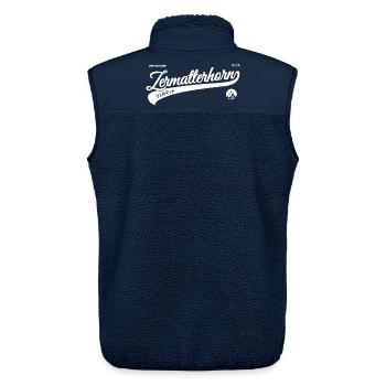 ZERMATTERHORN - Unisex Sherpaweste von Stanley/Stella - Navy - Hinten - AI Model Male 178 light (178cm)