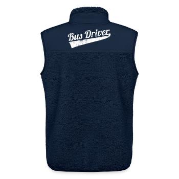 Busfahrer - Unisex Sherpaweste von Stanley/Stella - Navy - Hinten - AI Model Male 178 light (178cm)