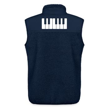 Klavier - Unisex Sherpaweste von Stanley/Stella - Navy - Hinten - AI Model Male 178 light (178cm)