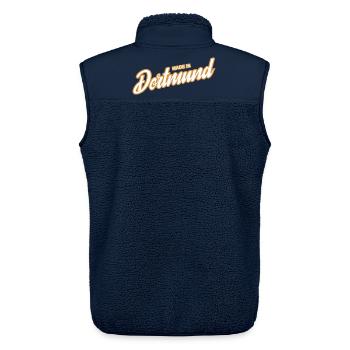 Dortmund - weil´s Deine Stadt ist! - Unisex Sherpaweste von Stanley/Stella - Navy - Hinten - AI Model Male 178 light (178cm)