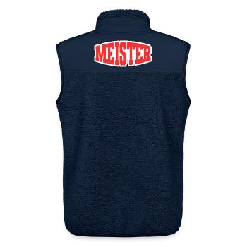 Meister - Unisex Sherpaweste von Stanley/Stella - Navy - Hinten - AI Model Male 178 light (178cm)