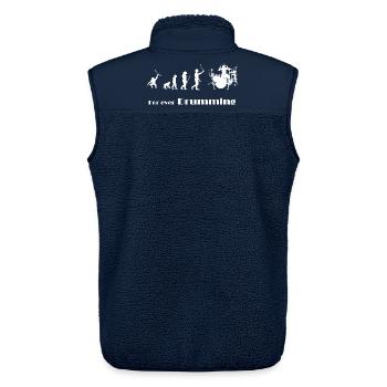 Evolution - For ever Drumming - Unisex Sherpaweste von Stanley/Stella - Navy - Hinten - AI Model Male 178 light (178cm)