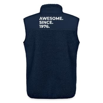 Awesome since 1976 | Geburtstag | Geschenk - Unisex Sherpaweste von Stanley/Stella - Navy - Hinten - AI Model Male 178 light (178cm)