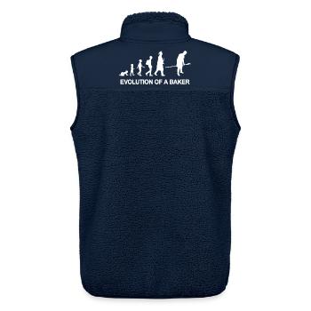 Development of a baker - Unisex Sherpa Gilet by Stanley/Stella - navy - Back - AI Model Male 178 light (178cm)