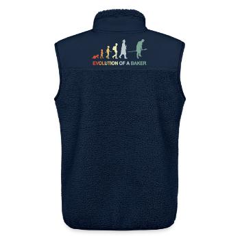 Vintage Baker Evolution - Unisex Sherpa Gilet by Stanley/Stella - navy - Back - AI Model Male 178 light (178cm)