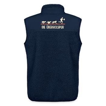 Postman THE FAST LANE Funny - Unisex Sherpa Gilet by Stanley/Stella - navy - Back - AI Model Male 178 light (178cm)