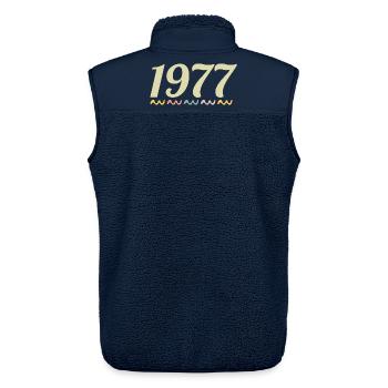 1977 - Unisex Sherpaweste von Stanley/Stella - Navy - Hinten - AI Model Male 178 light (178cm)