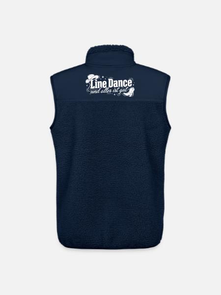 Line Dance: Alles ist gut - Unisex Sherpaweste von Stanley/Stella - Navy