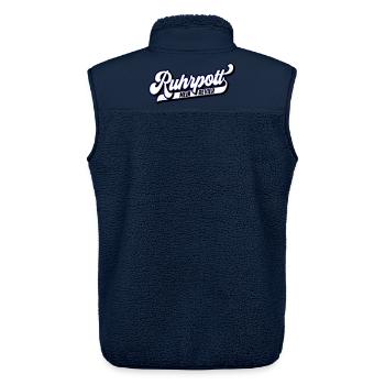 Farben änderbar | Ruhrpott Mein Revier - Unisex Sherpaweste von Stanley/Stella - Navy - Hinten - AI Model Male 178 light (178cm)