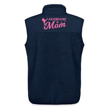 Kickboxing Mom - Unisex Sherpaweste von Stanley/Stella - Navy - Hinten - AI Model Male 178 light (178cm)