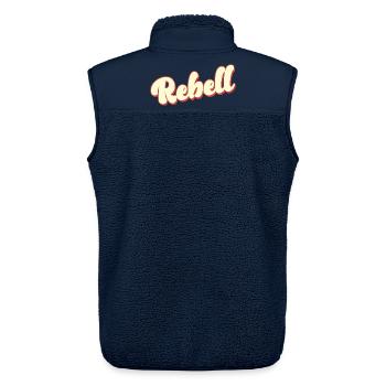 rebel dieb rowdy rebell bandit hustler gang crime - Unisex Sherpaweste von Stanley/Stella - Navy - Hinten - AI Model Male 178 light (178cm)
