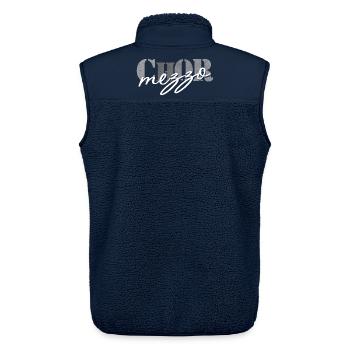 Chor Mezzosopran - Unisex Sherpaweste von Stanley/Stella - Navy - Hinten - AI Model Male 178 light (178cm)