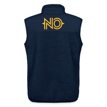 NO - Unisex Sherpa Gilet by Stanley/Stella - navy - Back - AI Model Male 178 light (178cm)
