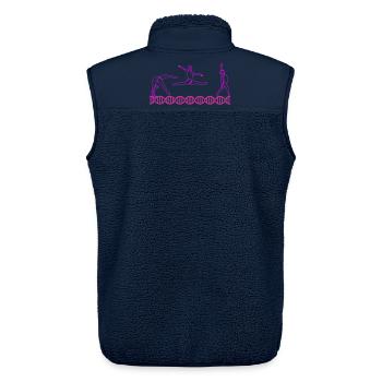 Gymnastics Gymnastics DNA DNA | Colors changeable - Unisex Sherpa Gilet by Stanley/Stella - navy - Back - AI Model Male 178 light (178cm)
