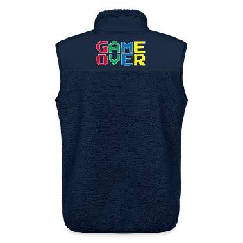 Vintage-Videospiel - Unisex Sherpaweste von Stanley/Stella - Navy - Hinten - AI Model Male 178 light (178cm)