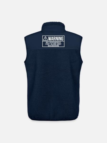 Wakeboard Wakeboard Wakeboard - Unisex Sherpa Gilet by Stanley/Stella - navy