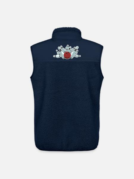 Frappe de bowling - Veste sans manches sherpa unisexe Stanley/Stella - marine