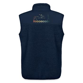 Gymnastics Gymnastics DNA DNA - Unisex Sherpa Gilet by Stanley/Stella - navy - Back - AI Model Male 178 light (178cm)
