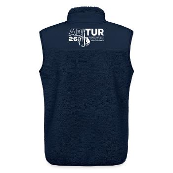 Abitur 2026 - dafür musste ich lange lernen - Unisex Sherpaweste von Stanley/Stella - Navy - Hinten - AI Model Male 178 light (178cm)