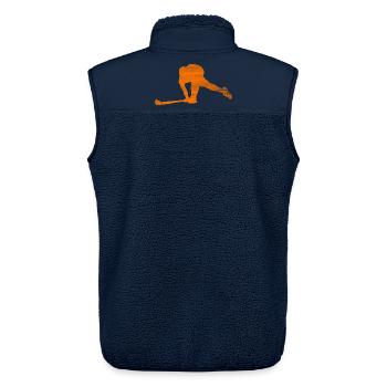 Hockey Niederlande Holland - Unisex Sherpaweste von Stanley/Stella - Navy - Hinten - AI Model Male 178 light (178cm)