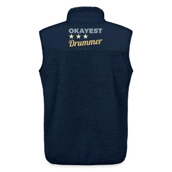 Average drummer - Unisex Sherpa Gilet by Stanley/Stella - navy - Back - AI Model Male 178 light (178cm)